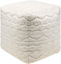 Surya Matthew MEPF-002 18"H x 18"W x 18"D Pouf