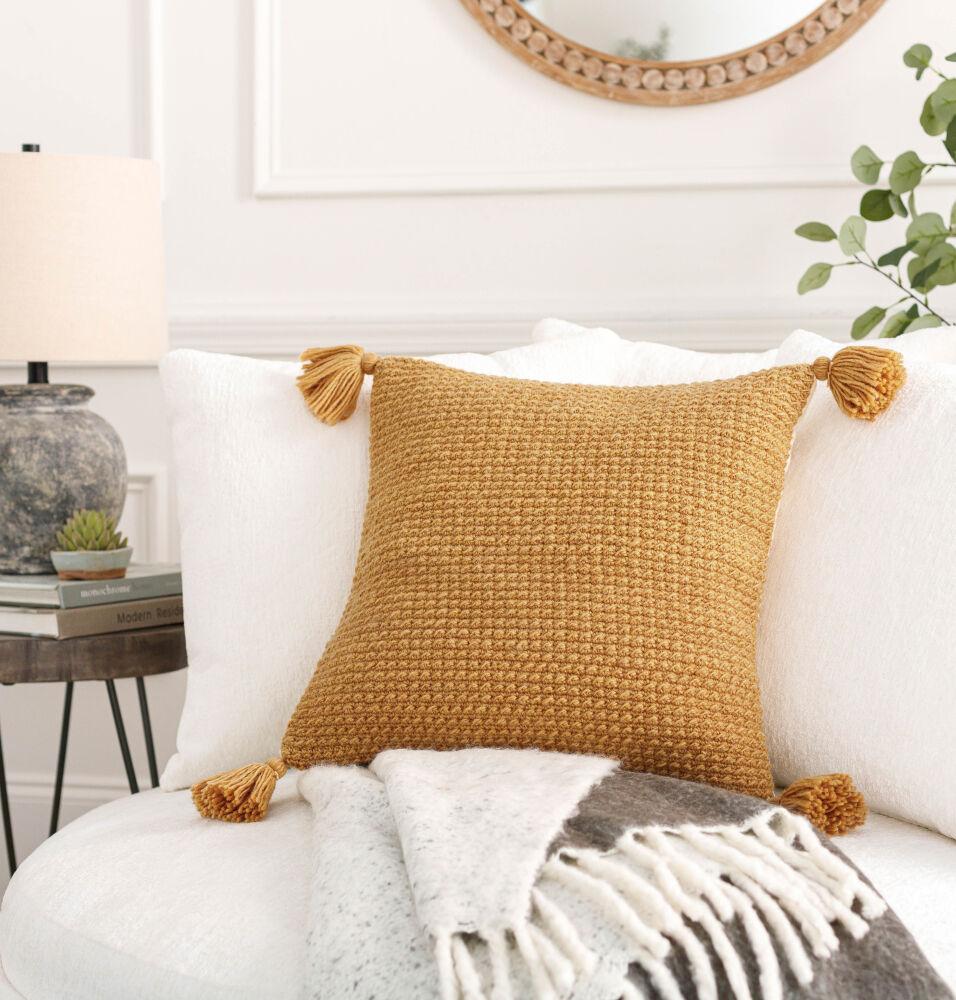 Surya Makrome MKO-004 18"L x 18"W Pillow Cover