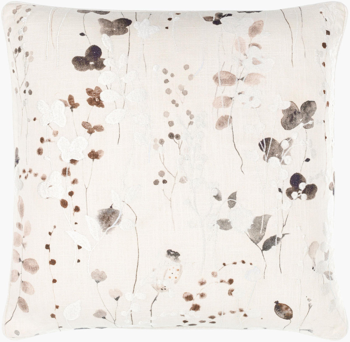 Surya Painterly Florals PFL-001 18"L x 18"W Pillow