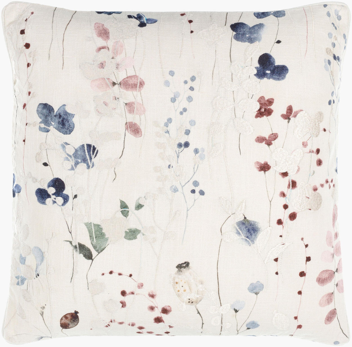 Surya Painterly Florals PFL-002 18"H x 18"W Pillow Kit