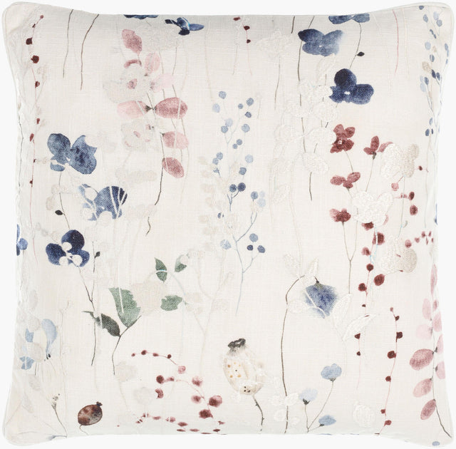 Surya Painterly Florals PFL-002 18"H x 18"W Pillow Kit