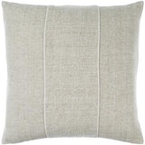 Surya Stitched Linen SCE-001 20"H x 20"W Pillow Kit
