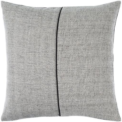 Surya Stitched Linen SCE-002 22"H x 22"W Pillow Kit