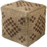 Surya Twareg TWPF-002 18"H x 18"W x 18"D Pouf