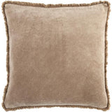 Surya Washed Cotton Velvet WCV-009 18"H x 18"W Pillow Cover