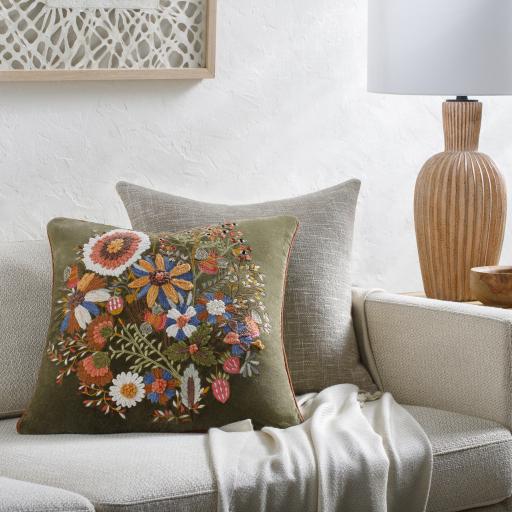 Surya Willa Bea WEA-003 22"H x 22"W Pillow Cover