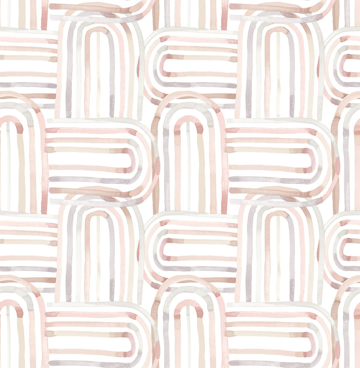 A-Street Prints Lolly Blush Arches Wallpaper