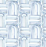 A-Street Prints Lolly Blue Arches Wallpaper