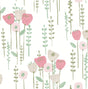 A-Street Prints Mabel Pink Floral Field Wallpaper