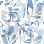 A-Street Prints Nathalie Blue Abstract Blooms Wallpaper