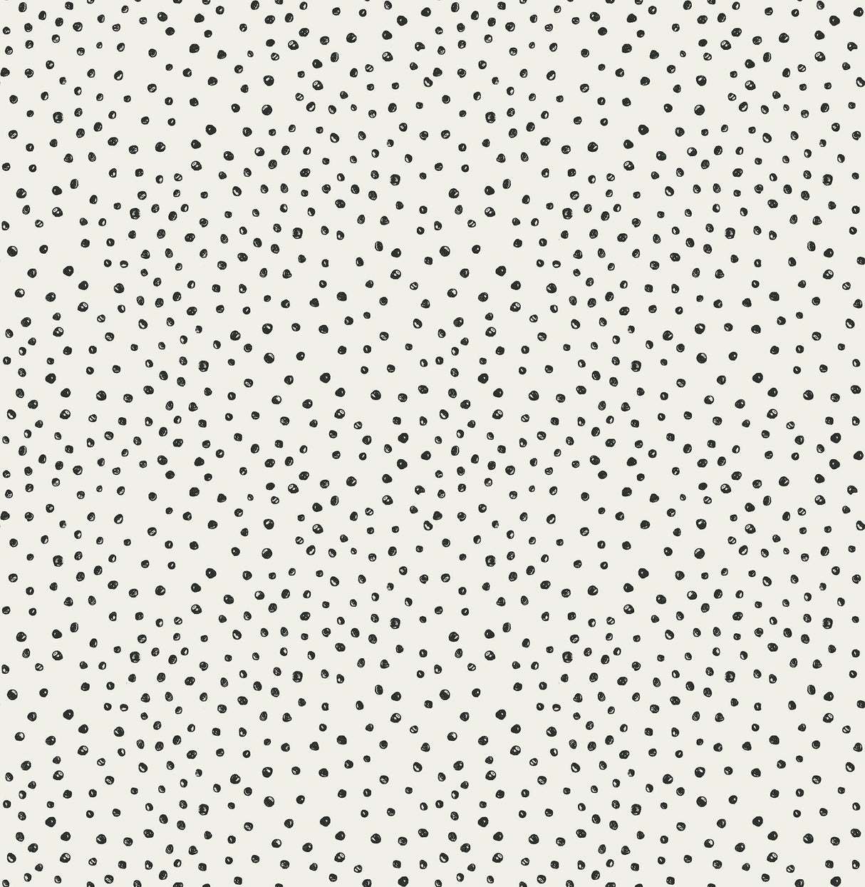 A-Street Prints Cassie Black Petite Polka Wallpaper