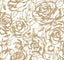A-Street Prints Nelda Gold Rose Wallpaper