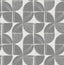 A-Street Prints Baxter Charcoal Semicircle Mosaic Wallpaper