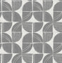 A-Street Prints Baxter Charcoal Semicircle Mosaic Wallpaper