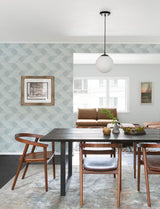 A-Street Prints Presley Light Blue Tessellation Wallpaper