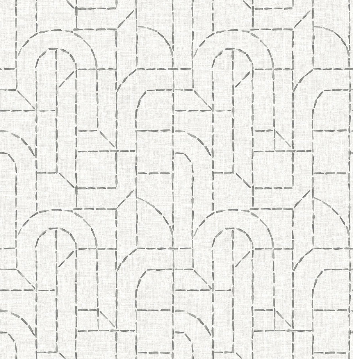 A-Street Prints Integrity Grey Arched Outlines Wallpaper
