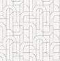 A-Street Prints Integrity Grey Arched Outlines Wallpaper