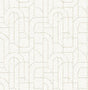 A-Street Prints Integrity Dove Arched Outlines Wallpaper