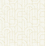 A-Street Prints Integrity Yellow Arched Outlines Wallpaper