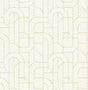 A-Street Prints Integrity Yellow Arched Outlines Wallpaper