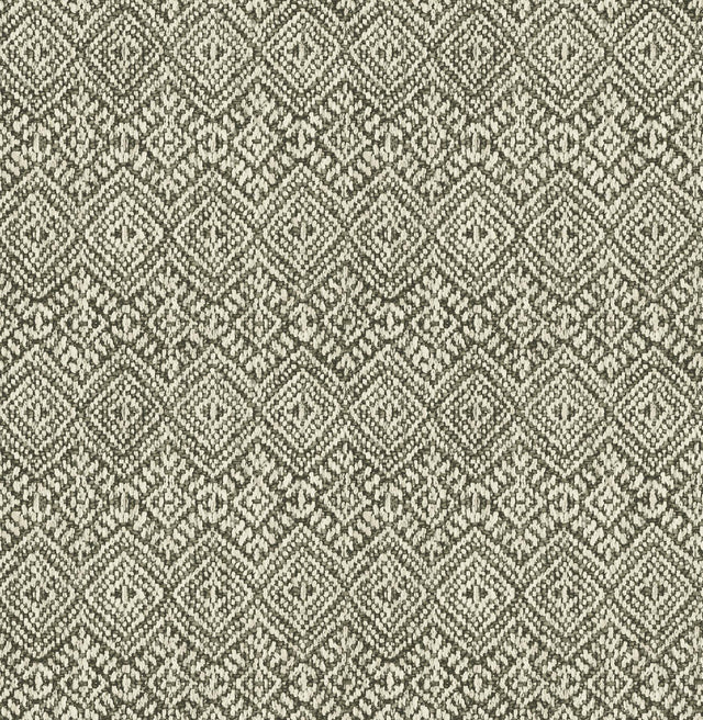 A-Street Prints Gallivant Black Woven Geometric Wallpaper