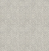 A-Street Prints Gallivant Grey Woven Geometric Wallpaper