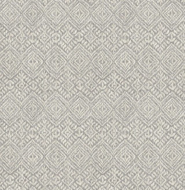 A-Street Prints Gallivant Grey Woven Geometric Wallpaper