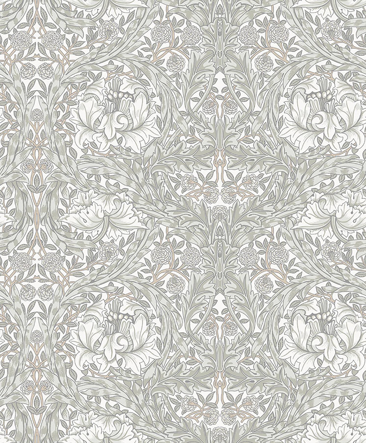 A-Street Prints African Marigold White Floral Wallpaper