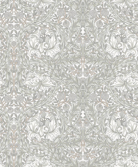 A-Street Prints African Marigold White Floral Wallpaper