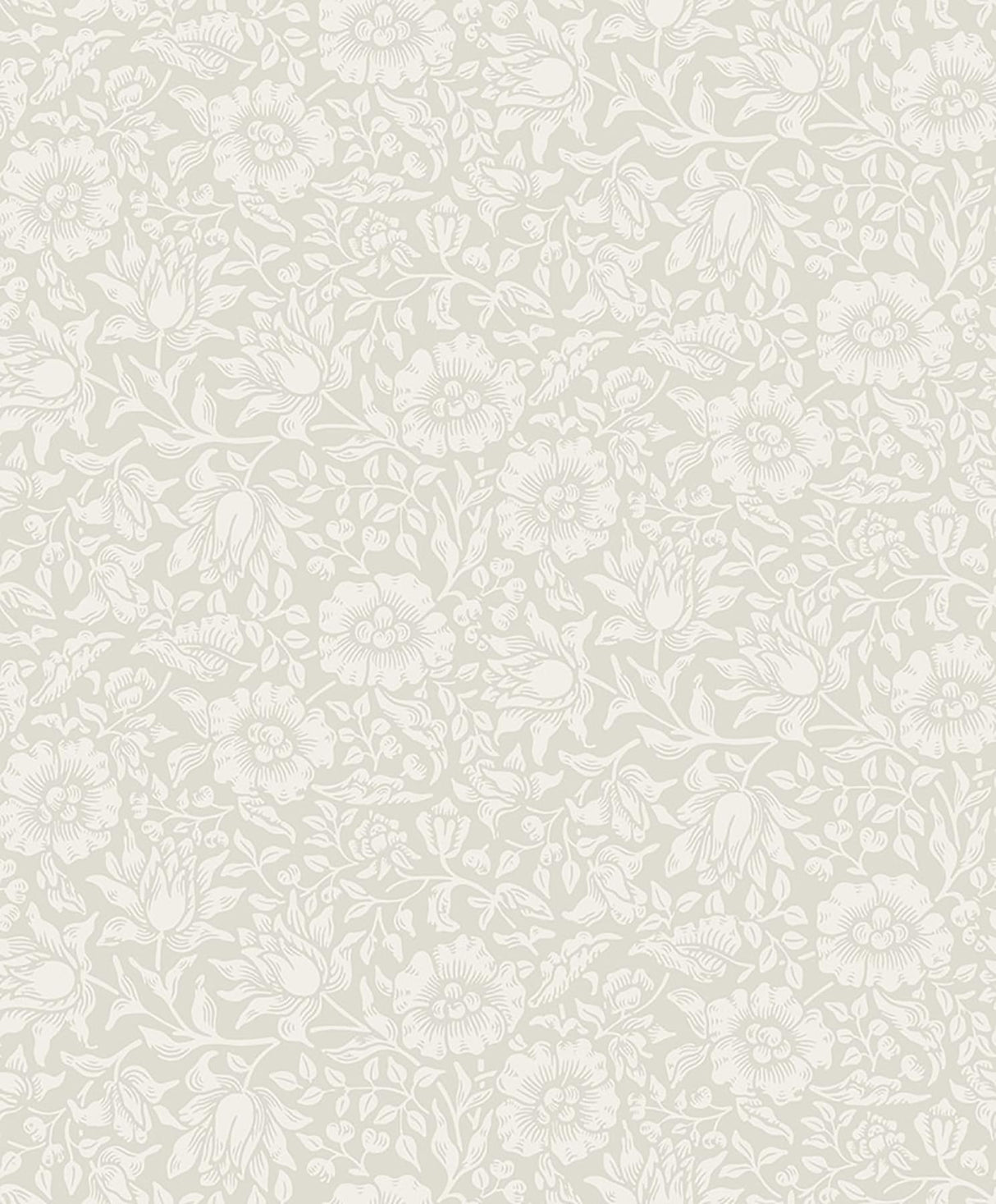 A-Street Prints Mallow Dove Floral Vine Wallpaper
