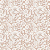Brewster Home Fashions Cordelia Pink Baroque Blooms Wallpaper