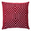 Schumacher Fuchsia 20" x 20" Vanderbilt Velvet Pillow