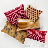 Schumacher Fuchsia 20" x 20" Vanderbilt Velvet Pillow