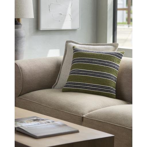Surya Bold Stripes BDP-001 22"H x 22"W Pillow Kit