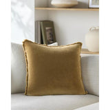 Surya Washed Cotton Velvet WCV-010 20"H x 20"W Pillow Kit