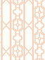 Scalamandre Joanna Fret Peach Wallpaper