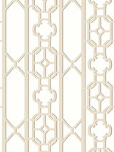 Scalamandre Joanna Fret Toffee Wallpaper
