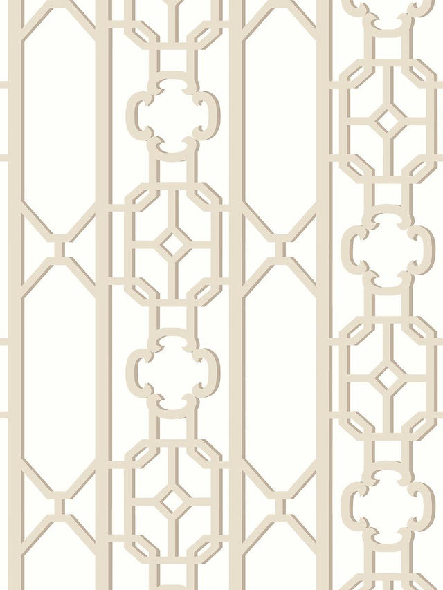 Scalamandre Joanna Fret Toffee Wallpaper