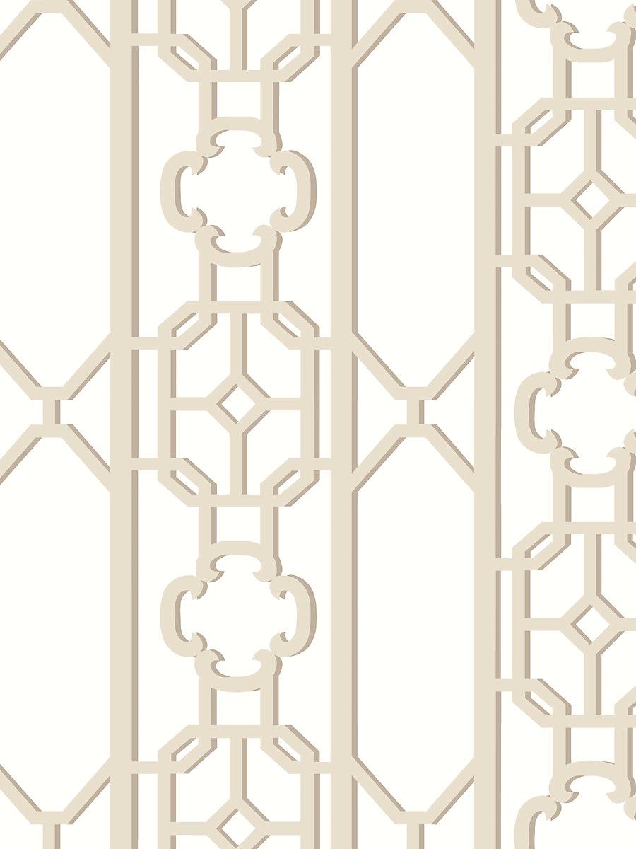 Scalamandre Joanna Fret Toffee Wallpaper