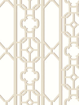 Scalamandre Joanna Fret Toffee Wallpaper