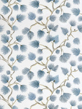 Scalamandre Pignoli Wallcovering Blue Jay Wallpaper