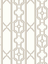 Scalamandre Joanna Fret Taupe Wallpaper