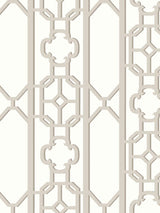 Scalamandre Joanna Fret Taupe Wallpaper