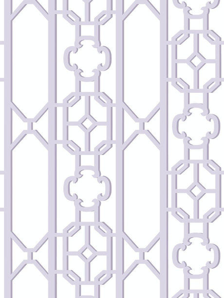 Scalamandre Joanna Fret Lavender Wallpaper