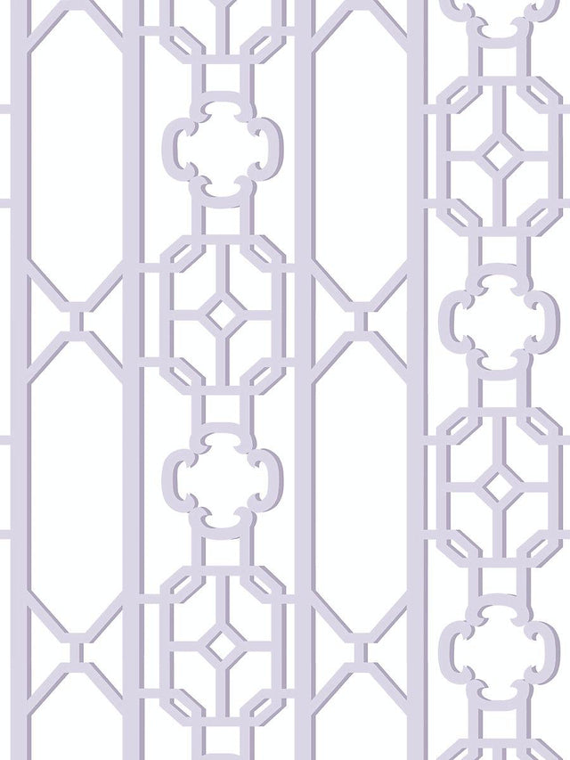 Scalamandre Joanna Fret Lavender Wallpaper