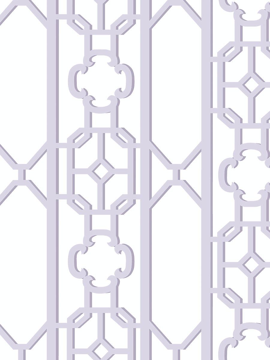 Scalamandre Joanna Fret Lavender Wallpaper