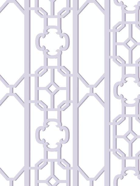 Scalamandre Joanna Fret Lavender Wallpaper