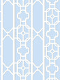 Scalamandre Joanna Fret Powder Blue Wallpaper