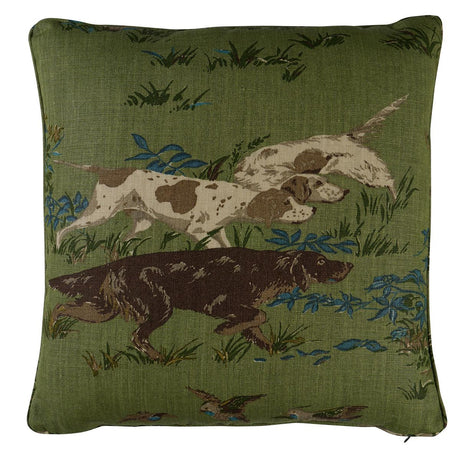 Schumacher Pointers s Meadow 22" x 22" Pillow