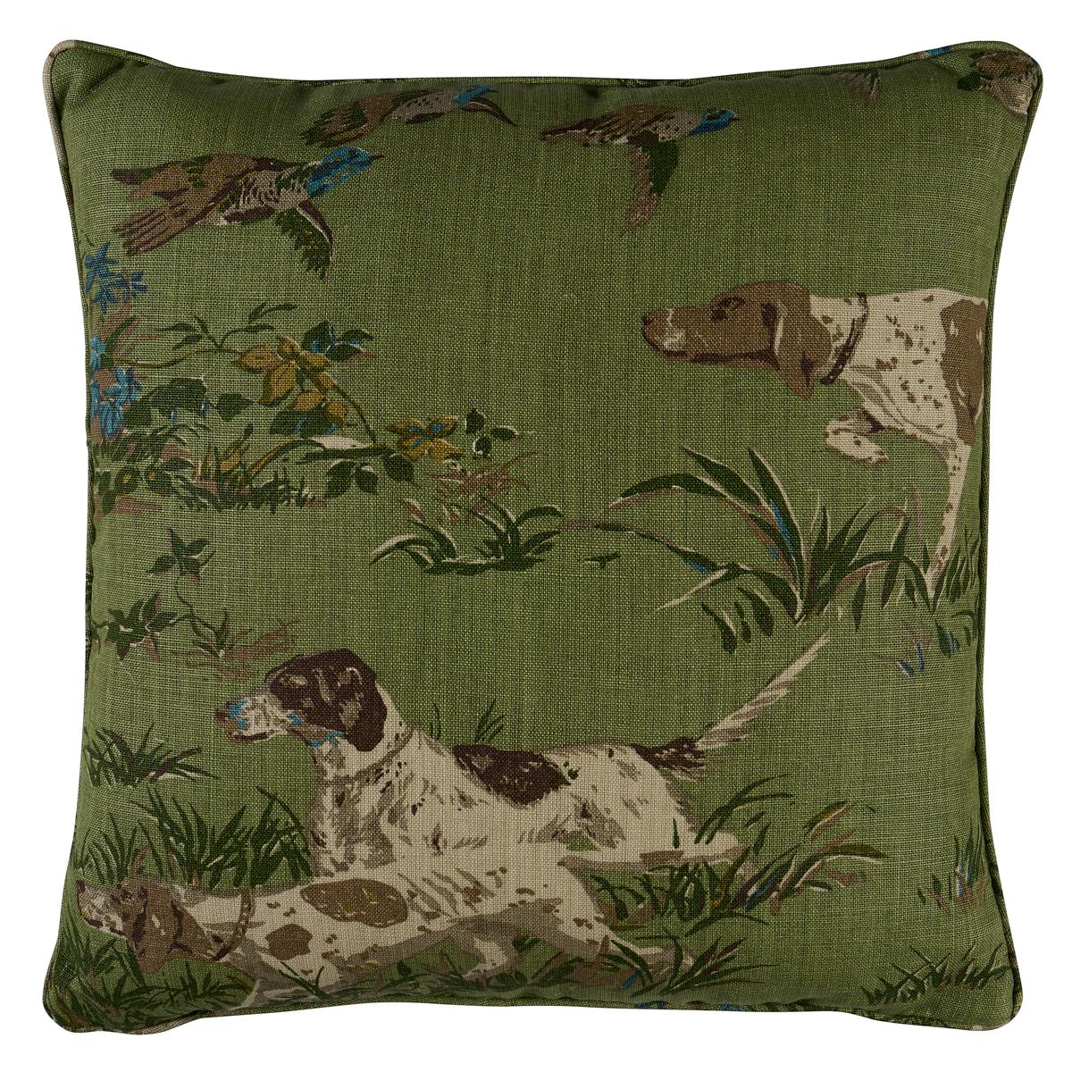 Schumacher Pointers s Meadow 22" x 22" Pillow